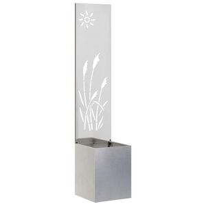 vidaXL &Eacute;cran de confidentialit&eacute; de jardin Argent 32 x 32 x 150 cm