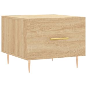vidaXL Table basse Ch&ecirc;ne sonoma 50x50x40 cm Bois d'ing&eacute;nierie