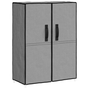 vidaXL Armoire &agrave; chaussures Gris 60x28x90 cm Tissu