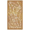 vidaXL Décoration murale jardin 105x55 cm acier corten design feuille
