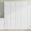vidaXL Buffet haut blanc 80x42,5x185 cm bois d'ing&eacute;nierie