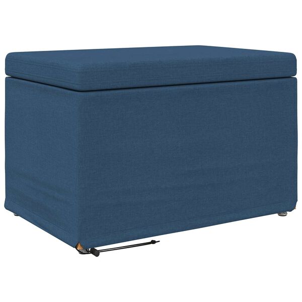 vidaXL Tabouret Bleu 61 x 41 x 40 cm Tissu et bois stratifi&eacute;