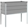 vidaXL Jardini&egrave;re Gris clair 100 x 45 x 90 cm Acier galvanis&eacute;