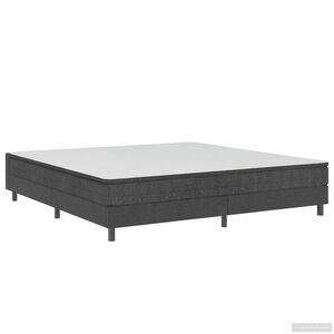 vidaXL Sommier &agrave; lattes de lit sans matelas gris tissu 180x200 cm