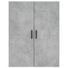 vidaXL Buffet haut Gris b&eacute;ton 69,5x34x180 cm Bois d'ing&eacute;nierie