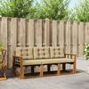 vidaXL Ensemble de canap&eacute;s d'ext&eacute;rieur 3 pcs Naturel et Beige