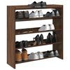 vidaXL &Eacute;tag&egrave;re &agrave; chaussures ch&ecirc;ne marron 80x25x81 cm bois ing&eacute;nierie