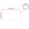 vidaXL Plateau de table 4 pcs Noir Verre