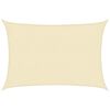 vidaXL Voile d'ombrage 160 g/m&sup2; Cr&egrave;me 2x2,5 m PEHD