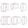 vidaXL Ensemble d'armoires de cuisine 11 pcs Porto bois d'ing&eacute;nierie