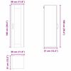 vidaXL Armoire de cuisine Blanc 30 x 31 x 100 cm Bois d'ing&eacute;nierie