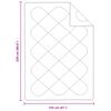 vidaXL Duvet d'&eacute;t&eacute; simple avec oreiller 2 pcs Blanc Microfibre
