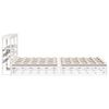 vidaXL Cadre de lit sans matelas blanc 120x200 cm bois de pin massif