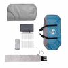 vidaXL Tente Tunnel 6-Persoons Bleu et gris 700 x 590 x 215 cm