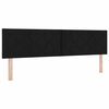 vidaXL Lit &agrave; ressorts avec matelas Noir 180 x 200 cm tissu