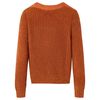Pull-over tricoté pour enfants cognac 92
