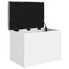 vidaXL Banc de rangement Blanc 62x42x45 cm Bois d'ingénierie