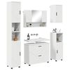 vidaXL Ensemble de mobilier de salle de bain avec tiroir 5 pcs Blanc