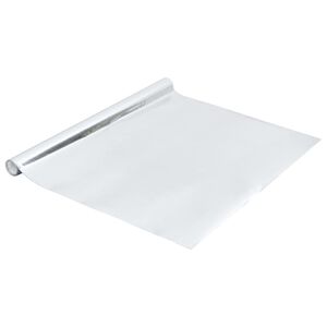 vidaXL Film autoadh&eacute;sif pour meubles Argent&eacute; brillant 500x90 cm PVC