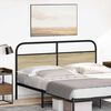 vidaXL T&ecirc;te de lit de remplacement ch&ecirc;ne sonoma 150 cm acier et bois d'ing&eacute;nierie