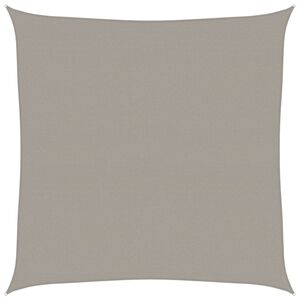 vidaXL Voile d'ombrage 160 g/m&sup2; carr&eacute; gris clair 7x7 m PEHD