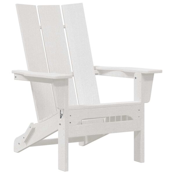 vidaXL Chaise de jardin 2 pcs Blanc 80.5 x 74.5 x 92 cm Poly&eacute;thyl&egrave;ne
