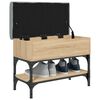 vidaXL Banc &agrave; chaussures ch&ecirc;ne sonoma 62x32x45 cm bois d'ing&eacute;nierie