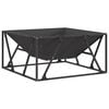 vidaXL Boule de feu Noir 80 x 80 x 40 cm Acier patin&eacute;