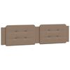 vidaXL Cadre de lit sans matelas Zadar cappuccino 200x200 cm similicuir