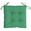 vidaXL Coussins de chaise lot de 2 vert 40x40x7 cm tissu oxford