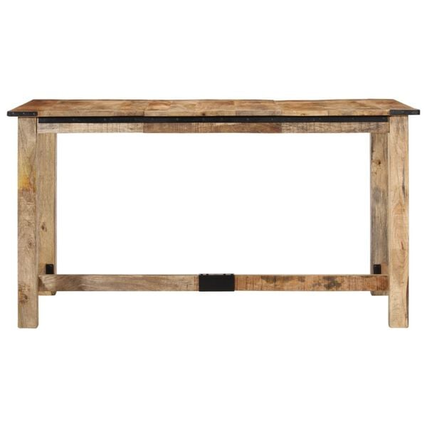 vidaXL Table à manger 140x70x75 cm bois de manguier massif