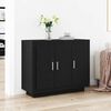 vidaXL Buffet Ch&ecirc;ne noir 92 x 35 x 75 cm Bois d'ing&eacute;nierie