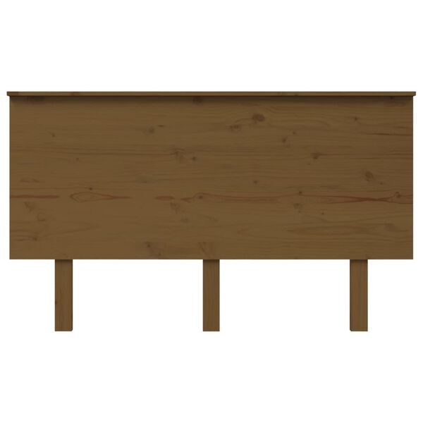 vidaXL T&ecirc;te de lit Marron miel 139x6x82,5 cm Bois massif de pin
