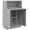 vidaXL Bureau Gris Sonoma 71.5 x 31.5 x 106.5 cm Bois d'ingénierie