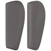 vidaXL T&ecirc;te de lit avec oreilles Gris 183x23x78/88 cm Similicuir