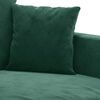 vidaXL Canap&eacute; &agrave; 2 places Vert fonc&eacute; 140 cm Velours