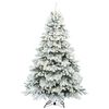 vidaXL Sapin de No&euml;l artificiel avec 300 LED Blanc 210 cm PE et PVC