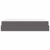 vidaXL Cadre de lit avec matelas avec matelas 2 pcs Gris PVC
