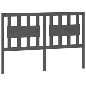 vidaXL T&ecirc;te de lit Gris 125,5x4x100 cm Bois massif de pin