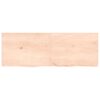vidaXL &Eacute;tag&egrave;re murale 140x50x(2-4) cm bois de ch&ecirc;ne massif non trait&eacute;