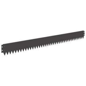 vidaXL Bordure de Pelouse 30 pc 103 x 10 cm Acier Noir