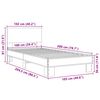 vidaXL Cadre de lit sans matelas ch&ecirc;ne sonoma 100x200 cm