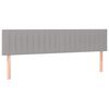 vidaXL Sommier &agrave; lattes de lit et matelas gris clair 120x190 cm tissu