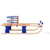 vidaXL Tra&icirc;neau pliable en bois avec dossier 119 cm