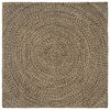 vidaXL Tapis de surface Naturel et noir 160 x 160 cm Jute