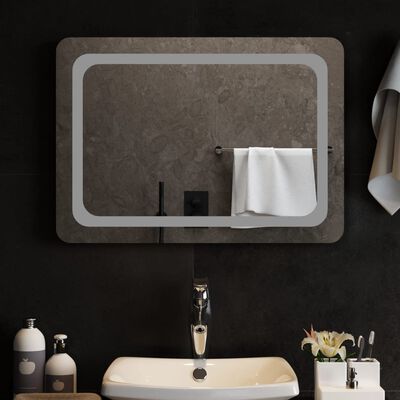 vidaXL Miroir de salle de bain à LED 70x50 cm
