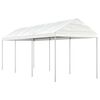 vidaXL Belv&eacute;d&egrave;re avec toit blanc 6,69x2,28x2,69 m poly&eacute;thyl&egrave;ne