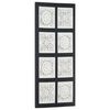 vidaXL Panneau mural sculpt&eacute; &agrave; la main MDF 40x80x1,5 cm Noir et blanc