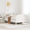 vidaXL Cadre de lit sans matelas blanc 100x200 cm bois de pin massif