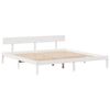 vidaXL Lit biblioth&egrave;que sans matelas blanc 180x200 cm bois pin massif